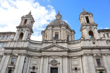 Agone 'daki Sant' Agnese Kilisesi Roma 'daki Navona Meydanı, İtalya