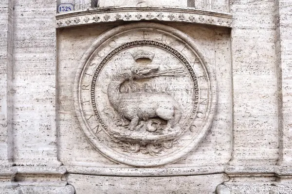 stock image Detail of Church of Saint Louis of the French in Rome, Italy