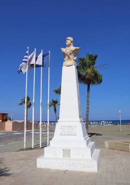 Monument to General Kimon in Larnaca, Cyprus clipart