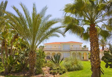  Kıbrıs Rum Kesimi 'nin Protaras kentindeki özel villa manzarası