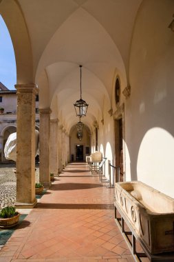 Tivoli, İtalya 'da Villa d' Este verandası.