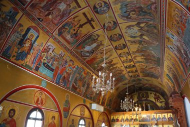  Kıbrıs Rum Kesimi 'nin Limasol kentindeki Antakyalı Aziz Margaret Kilisesi' nin içi