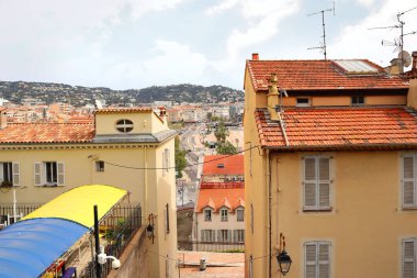 Fransa 'nın Cannes şehrinin mimarisi.