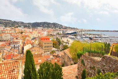 Fransa 'nın Cannes şehrinin Panorama' sı