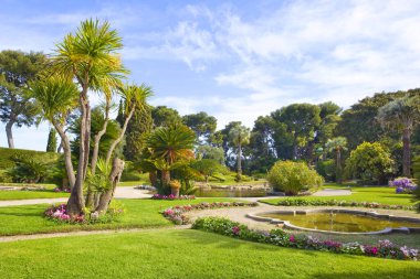 Saint-Jean-Cap-Ferrat, Fransa 'daki Villa Emiri de Rothschild Parkı