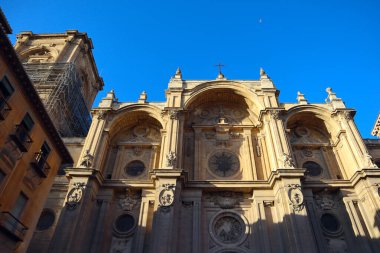 Granada Katedrali güneşli bir günde İspanya, Granada 'da