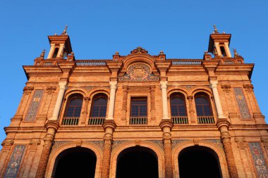İspanya 'nın Sevilla Meydanı Detayları