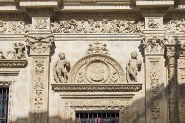 İspanya, Seville 'deki belediye binasının ayrıntıları