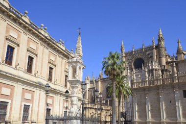  Temple of the Triumph of Our Lady of Patronage near General Archive of the Indies in Seville, Spain clipart