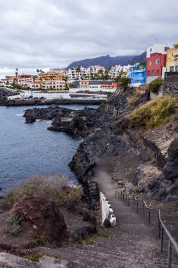 Acantilados de Los Gigantes 'teki Santiago Sahili, Santa Cruz de Tenerife, İspanya