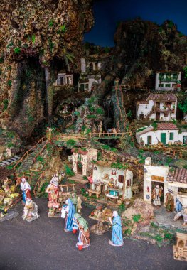 İspanya, Candelaria 'da Noel doğumu sahnesi