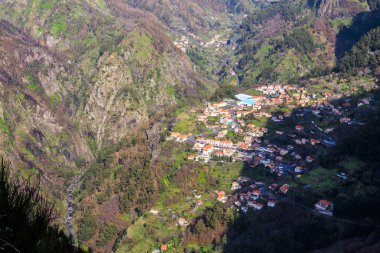 Madeira, Portekiz 'de Curral das Freiras manzarası