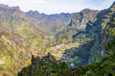 Madeira, Portekiz 'de Curral das Freiras manzarası