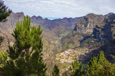 Madeira, Portekiz 'de Curral das Freiras manzarası