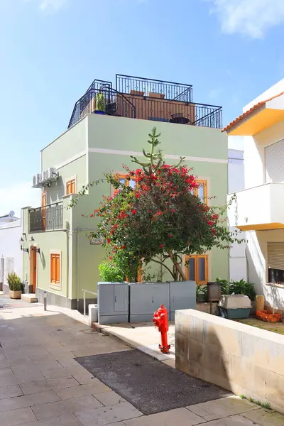 Portekiz 'in Albufeira şehrinin dar sokakları