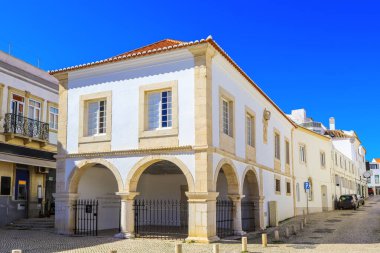 Lagos, Algarve, Portekiz merkezindeki Köle Pazarı (Mercado de Escravos) manzarası