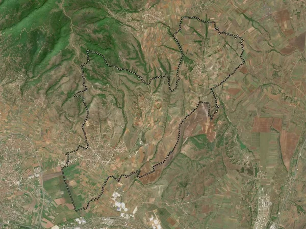 Aracinovo Gemeente Macedonië Satellietkaart Met Lage Resolutie — Stockfoto