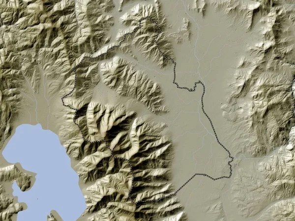 Bitola Obec Makedonie Výškové Mapy Barevné Stylu Wiki Jezery Řekami — Stock fotografie