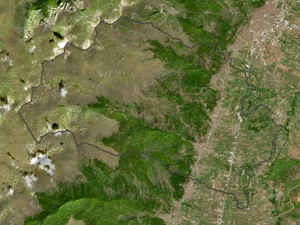 Bogovinje Municipality Macedonia 低分辨率卫星地图 — 图库照片