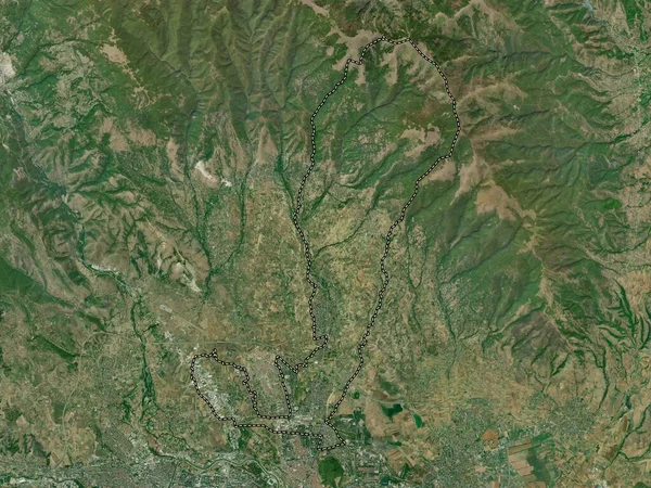 Butel Makedoniens Kommun Högupplöst Satellitkarta — Stockfoto