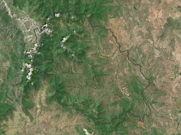 Caska Município Macedónia Mapa Satélite Alta Resolução — Fotografia de Stock