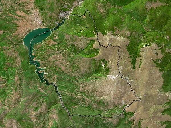 马其顿市Centar Zupa 高分辨率卫星地图 — 图库照片