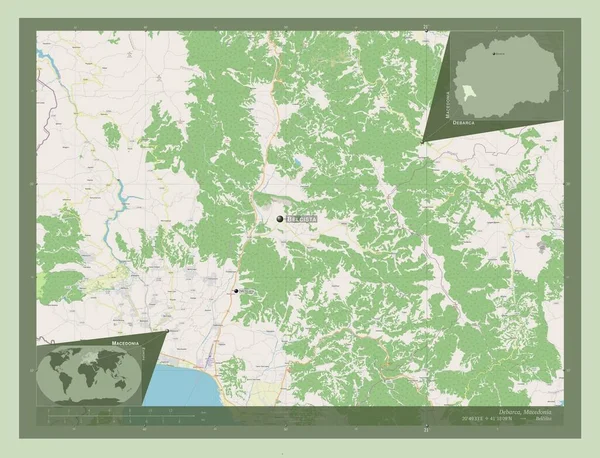 Debarca Gemeinde Mazedonien Open Street Map Orte Und Namen Der — Stockfoto