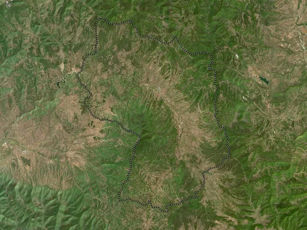 Delcevo Macedónia Település Kis Felbontású Műholdas Térkép — Stock Fotó