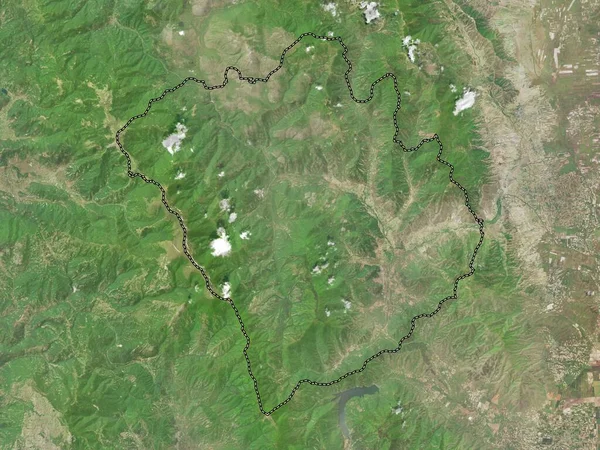Demir Hisar Comune Della Macedonia Mappa Satellitare Alta Risoluzione — Foto Stock