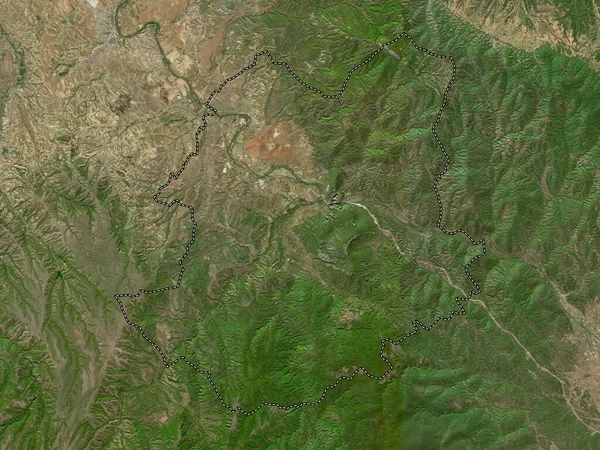 Demir Kapija Município Macedónia Mapa Satélite Alta Resolução — Fotografia de Stock