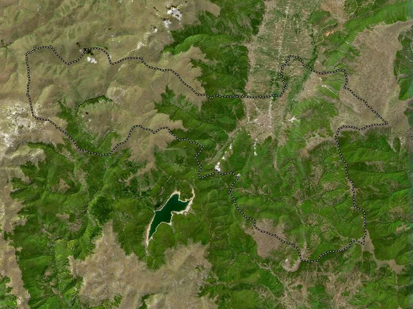Gostivar Makedoniens Kommun Högupplöst Satellitkarta — Stockfoto