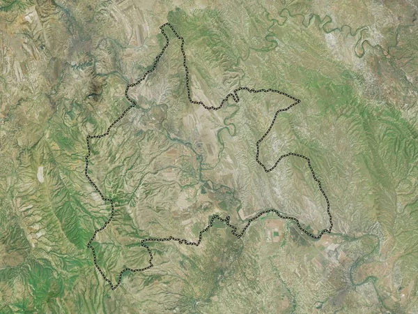 Gradsko Munisipalitas Macedonia Peta Satelit Resolusi Tinggi — Stok Foto
