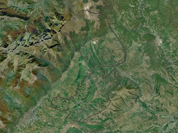 Jegunovtse Município Macedónia Mapa Satélite Alta Resolução — Fotografia de Stock