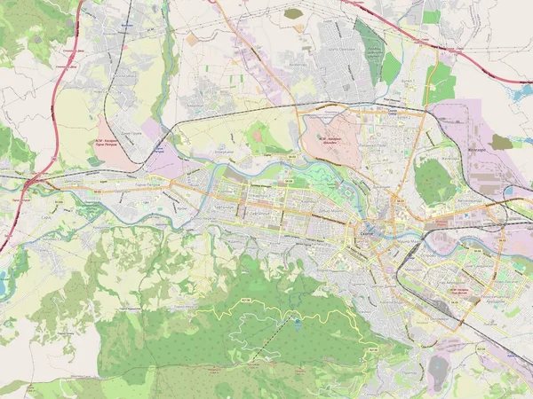 マケドニアの自治体カルポス オープンストリートマップ — ストック写真