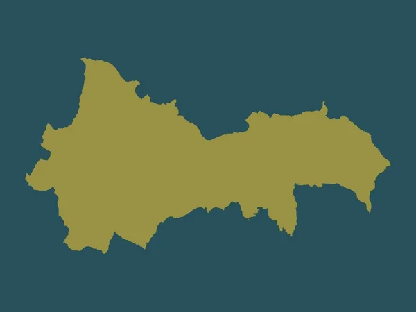 マケドニアの自治体クラトヴォ 単色形状 — ストック写真