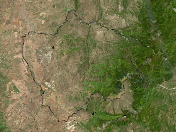 Novatsi Municipalité Macédoine Carte Satellite Haute Résolution — Photo