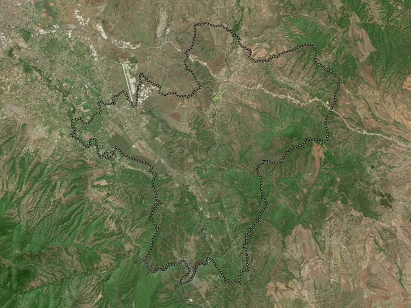Petrovec Município Macedónia Mapa Satélite Alta Resolução — Fotografia de Stock