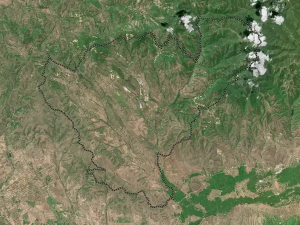 Probistip Makedoniens Kommun Lågupplöst Satellitkarta — Stockfoto