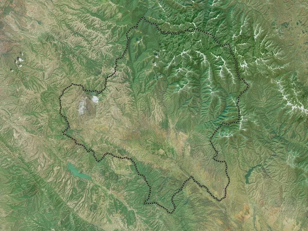 Radovis Makedoniens Kommun Högupplöst Satellitkarta — Stockfoto