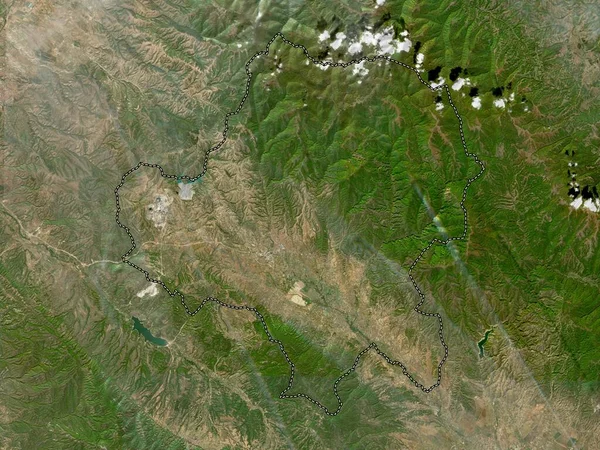 Radovis Makedoniens Kommun Lågupplöst Satellitkarta — Stockfoto