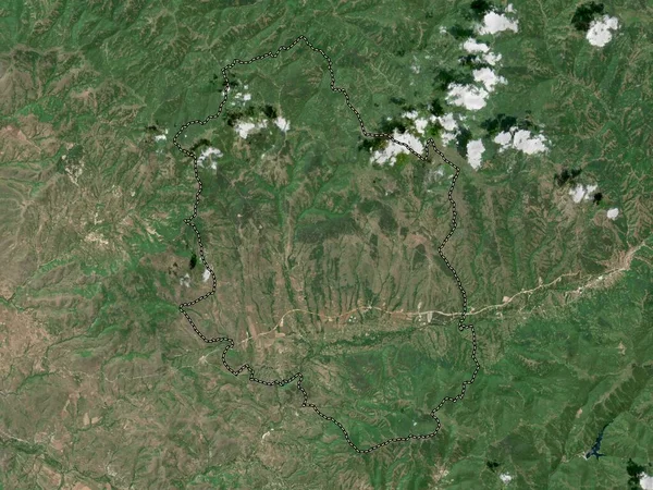 Rankovce Município Macedónia Mapa Satélite Baixa Resolução — Fotografia de Stock