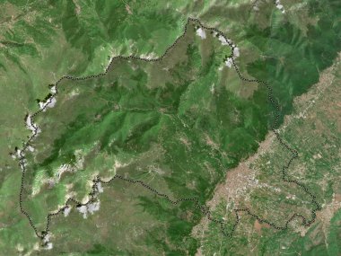 Tetovo, Makedonya belediyesi. Düşük çözünürlüklü uydu haritası