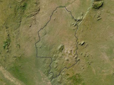 Blantyre, Malawi bölgesi. Düşük çözünürlüklü uydu haritası
