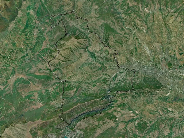 Saraj Municipality Macedonia 高分辨率卫星地图 — 图库照片