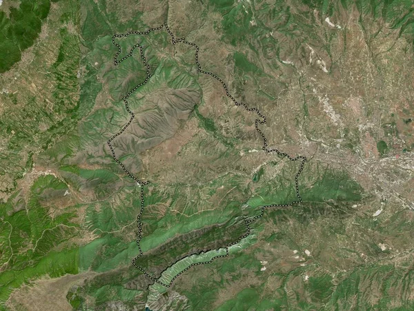 Saraj Município Macedónia Mapa Satélite Baixa Resolução — Fotografia de Stock