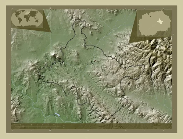 Στιπ Δήμος Μακεδονίας Υψόμετρο Χάρτη Χρωματισμένο Στυλ Wiki Λίμνες Και — Φωτογραφία Αρχείου