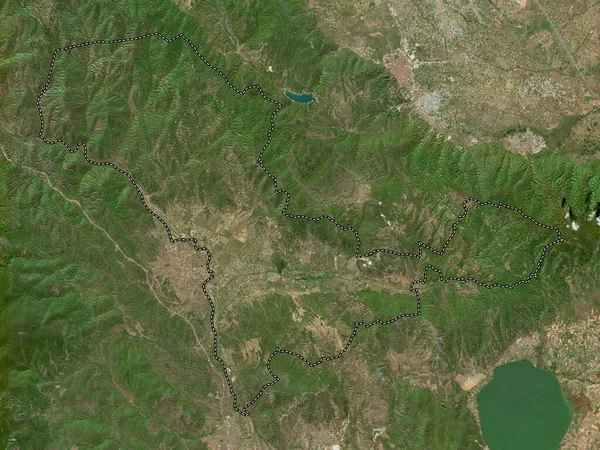 Valandovo Makedoniens Kommun Högupplöst Satellitkarta — Stockfoto