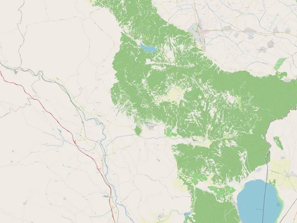 Valandovo Gemeinde Mazedonien Open Street Map — Stockfoto