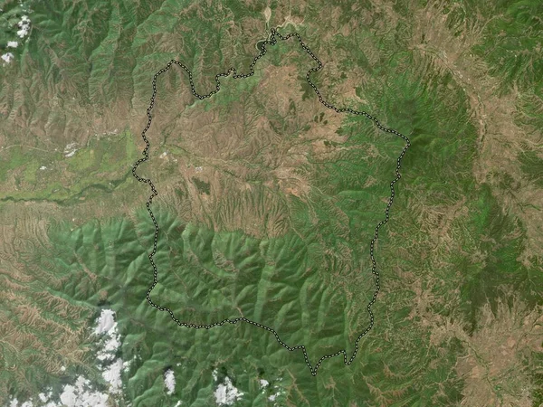 Vinitsa Obec Makedonie Satelitní Mapa Vysokým Rozlišením — Stock fotografie