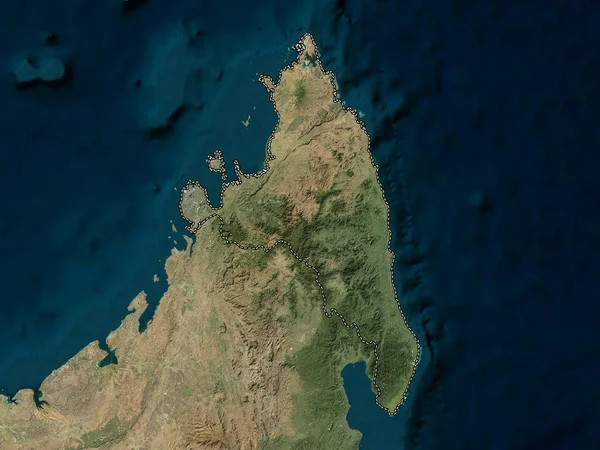 Antsiranana Den Autonoma Provinsen Madagaskar Högupplöst Satellitkarta — Stockfoto